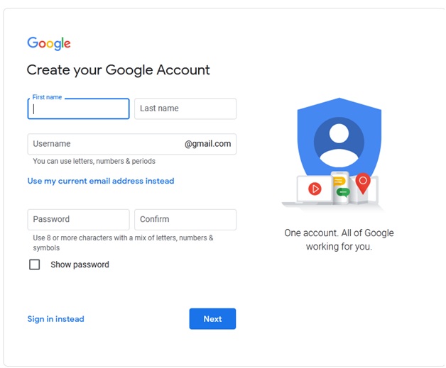 Create Your Google Account